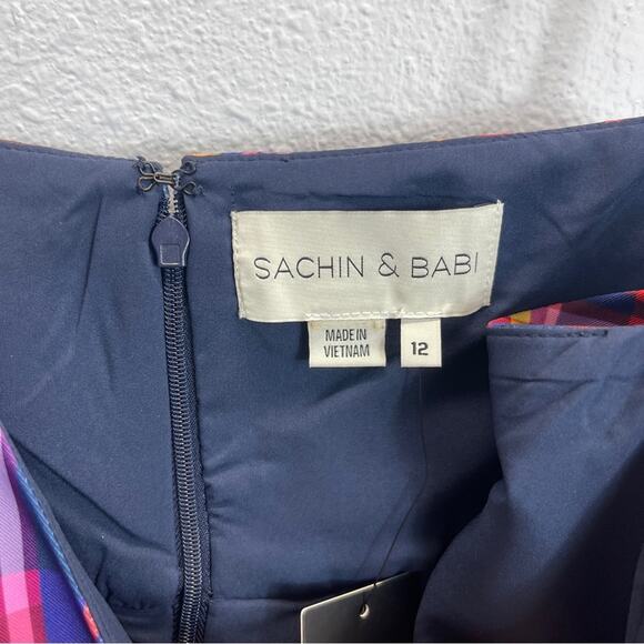 Sachin & Babi Audra Plaid Midi-Dress - Picture 7 of 12